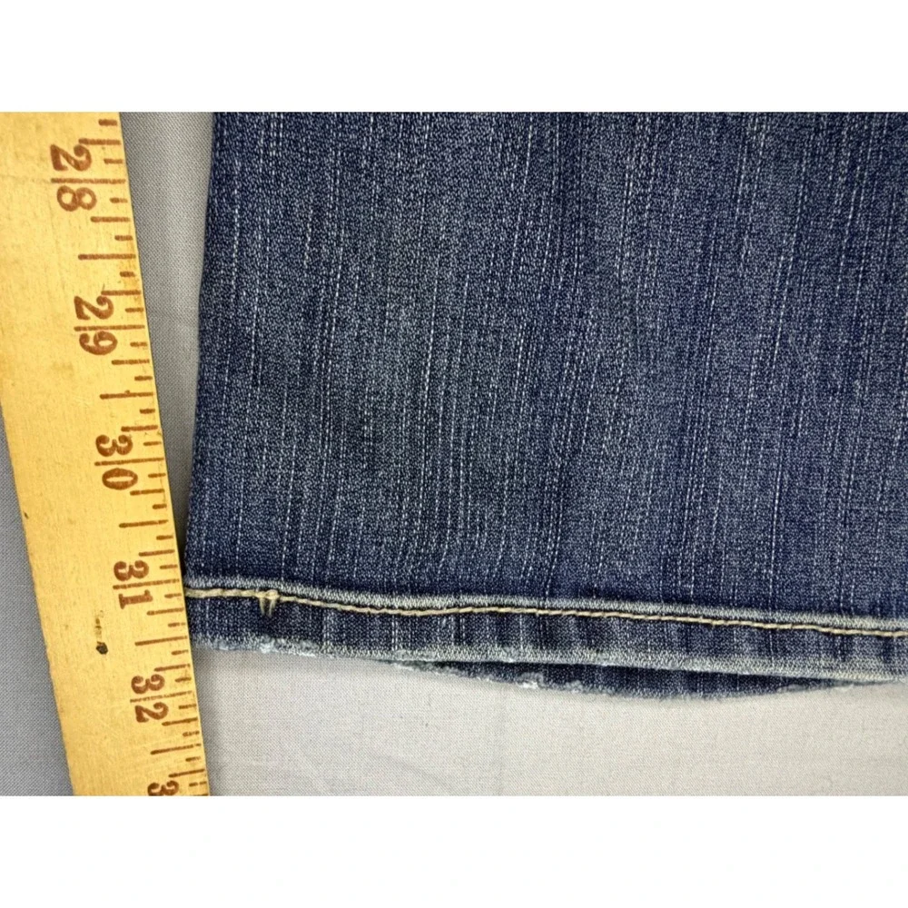 BKE Culture Boot Jeans Women's 29x31.5 Blue Embroidered Stretch Boho Cowgirl